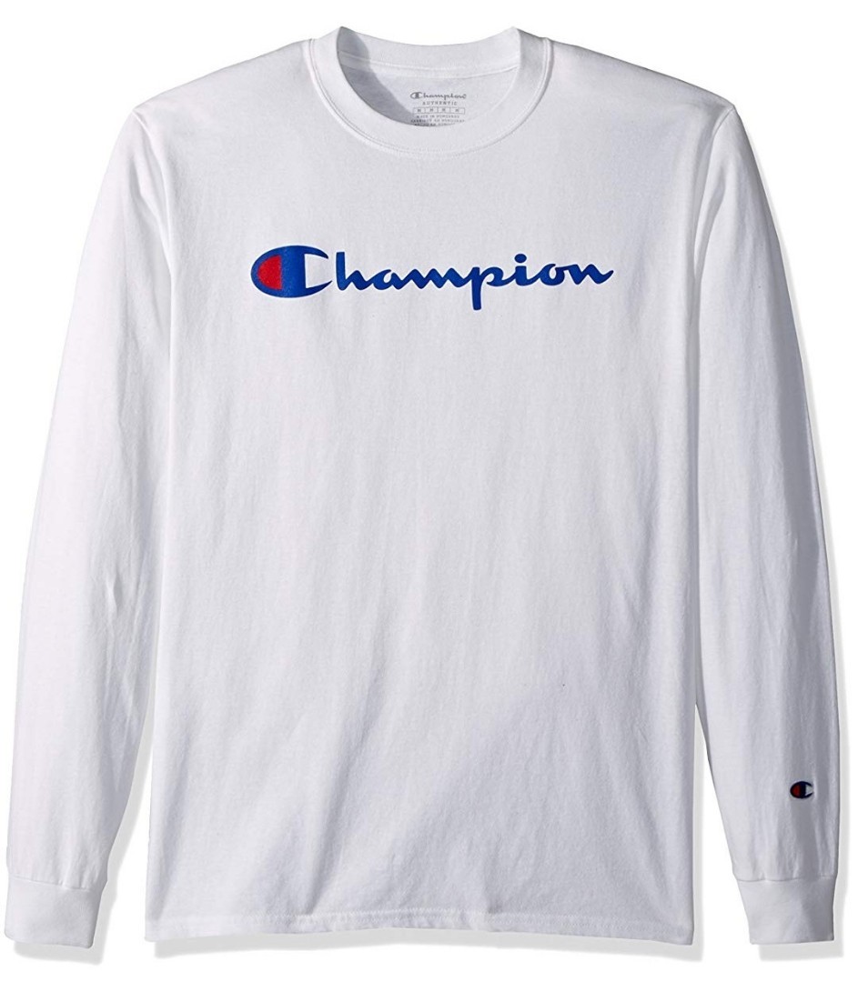 Champion Tee Shirt Long Sleeve, Men's 