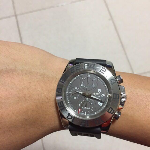 Cheap! Tudor Iconaut GMT grey discontinued watch, Luxury, Watches on  Carousell