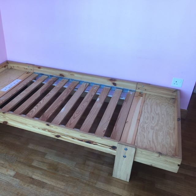 Children Extendable Bed (solid wood), Babies & Kids, Baby Nursery