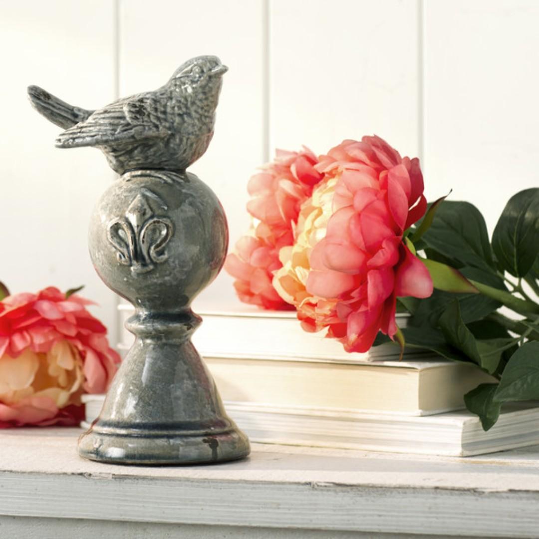 Clearance Sale Antique Finish Ceramic Bird Statue Furniture