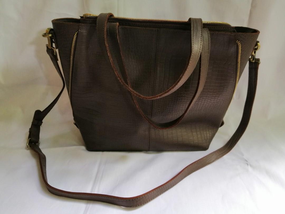 COSTAL GENUINE LEATHER BAG PHILIPPINE MADE, Women's Fashion, Bags
