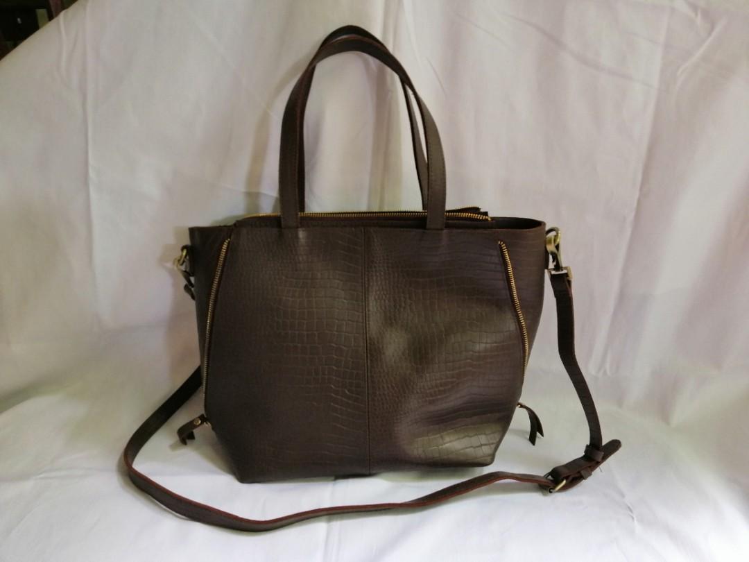 COSTAL GENUINE LEATHER BAG PHILIPPINE MADE, Women's Fashion, Bags