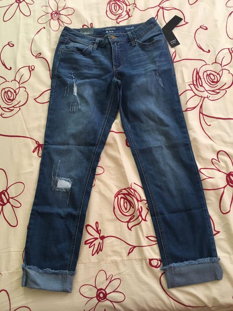 crown and ivy girlfriend jeans