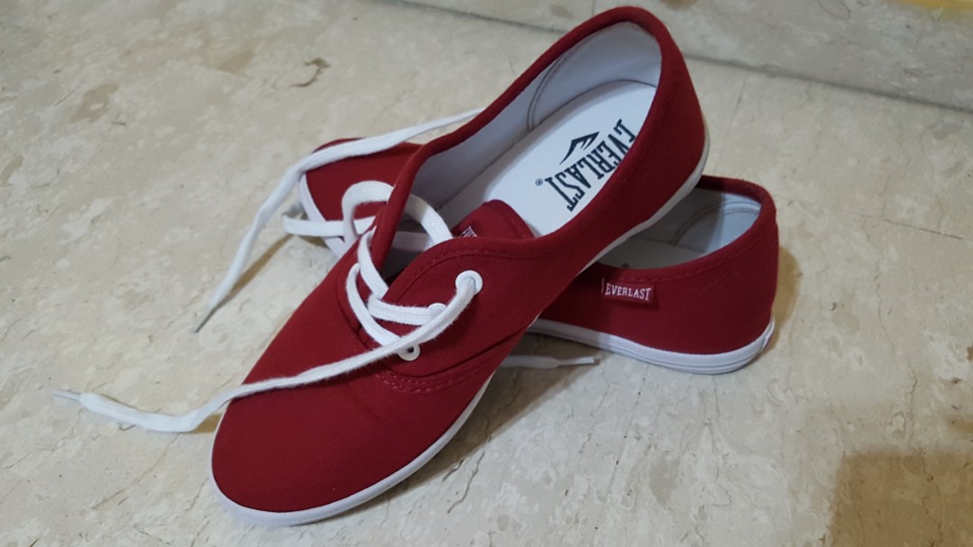 Everlast Red Slip On Shoes Women s Fashion Footwear Sneakers on Carousell