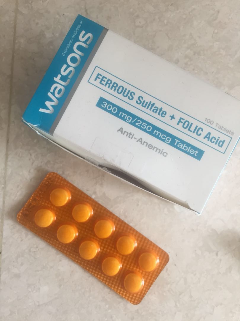 Ferrous Sulfate With Folic Acid For Pregnant Women Babies Kids Maternity On Carousell