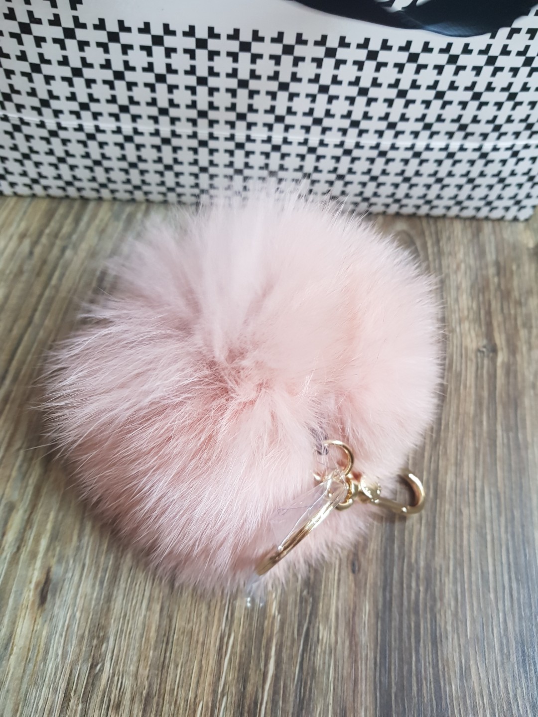 Furla pom pom keychain hotsell
