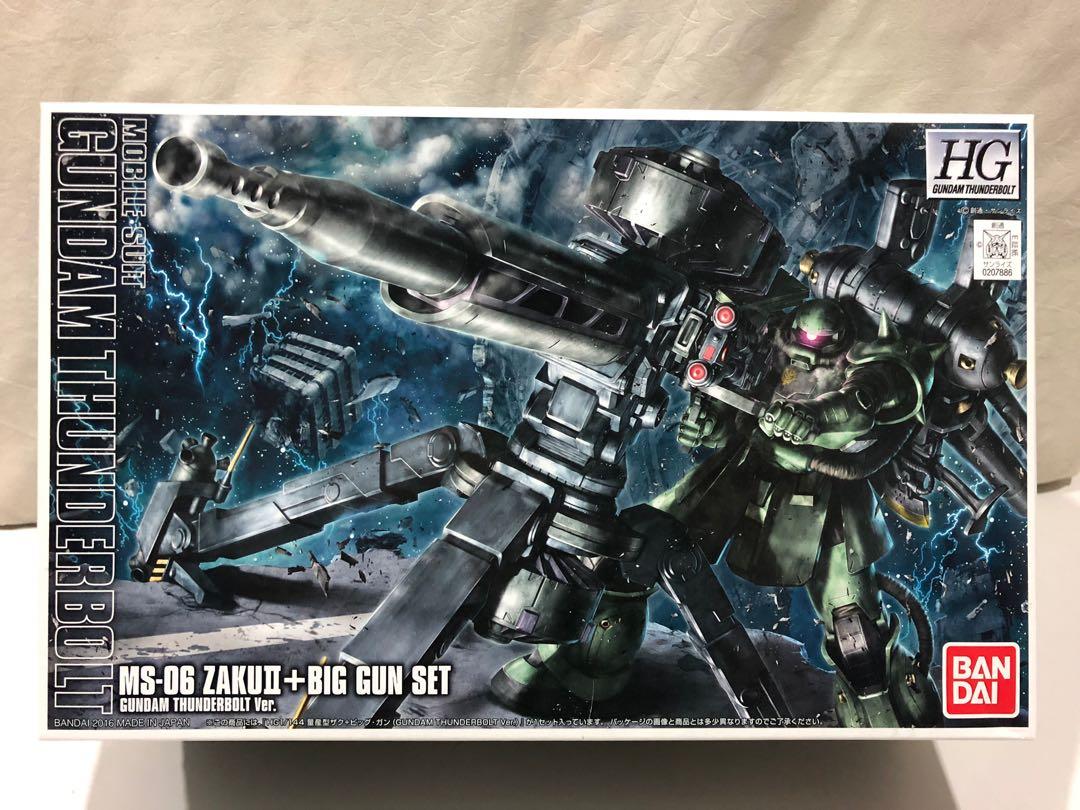 Hg Zaku Ii Big Gun Gundam Thunderbolt Ver Toys Games Bricks Figurines On Carousell