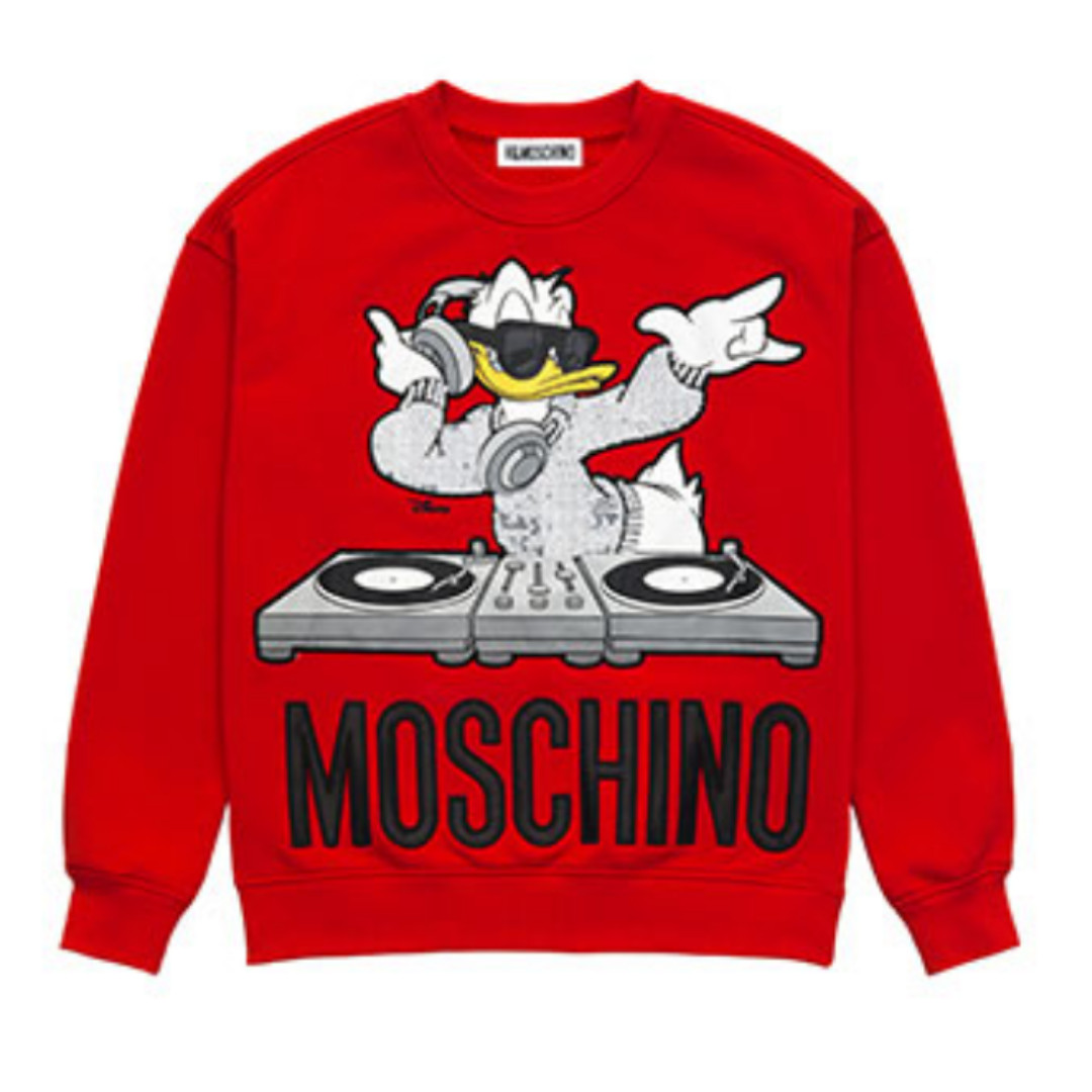 Red donald top duck sweater