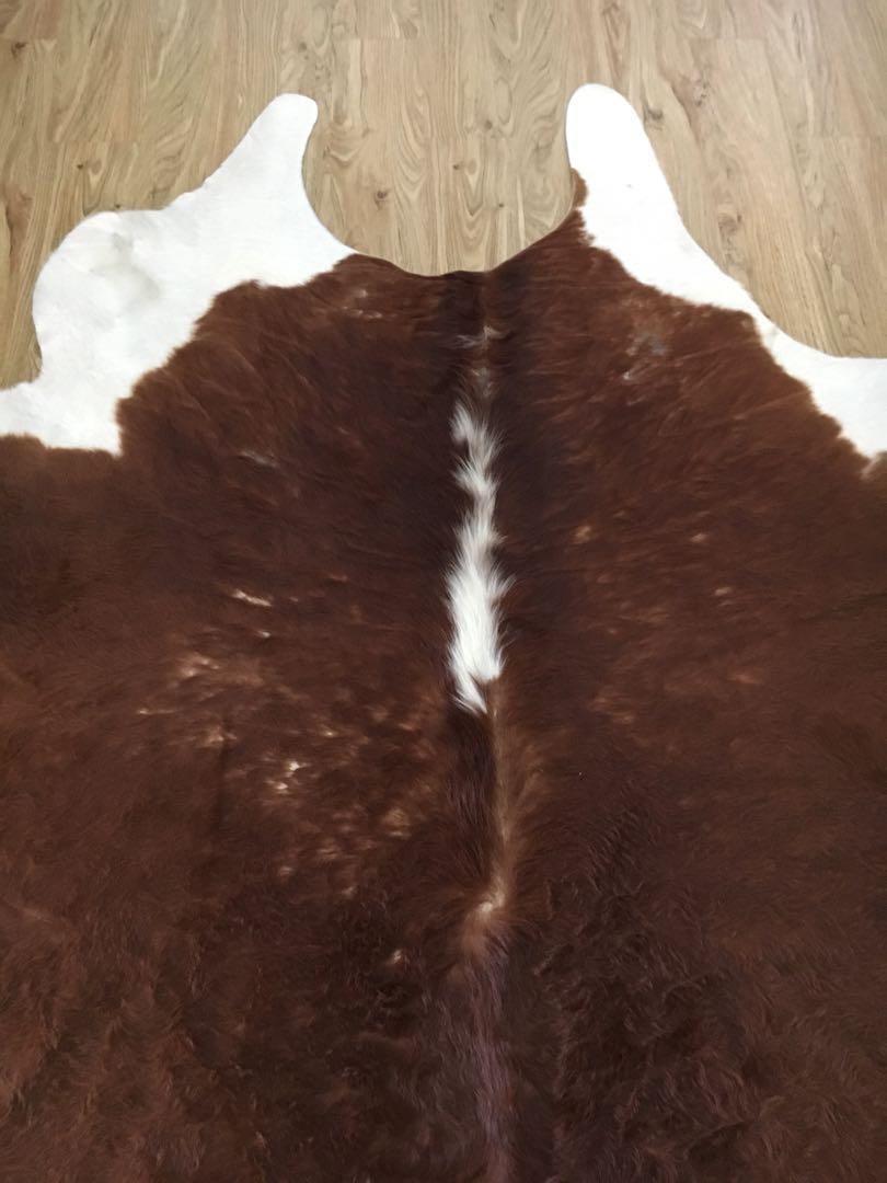 IKEA Cow Hide Rug, Furniture & Home Living, Home Decor, Carpets, Mats & Flooring on Carousell