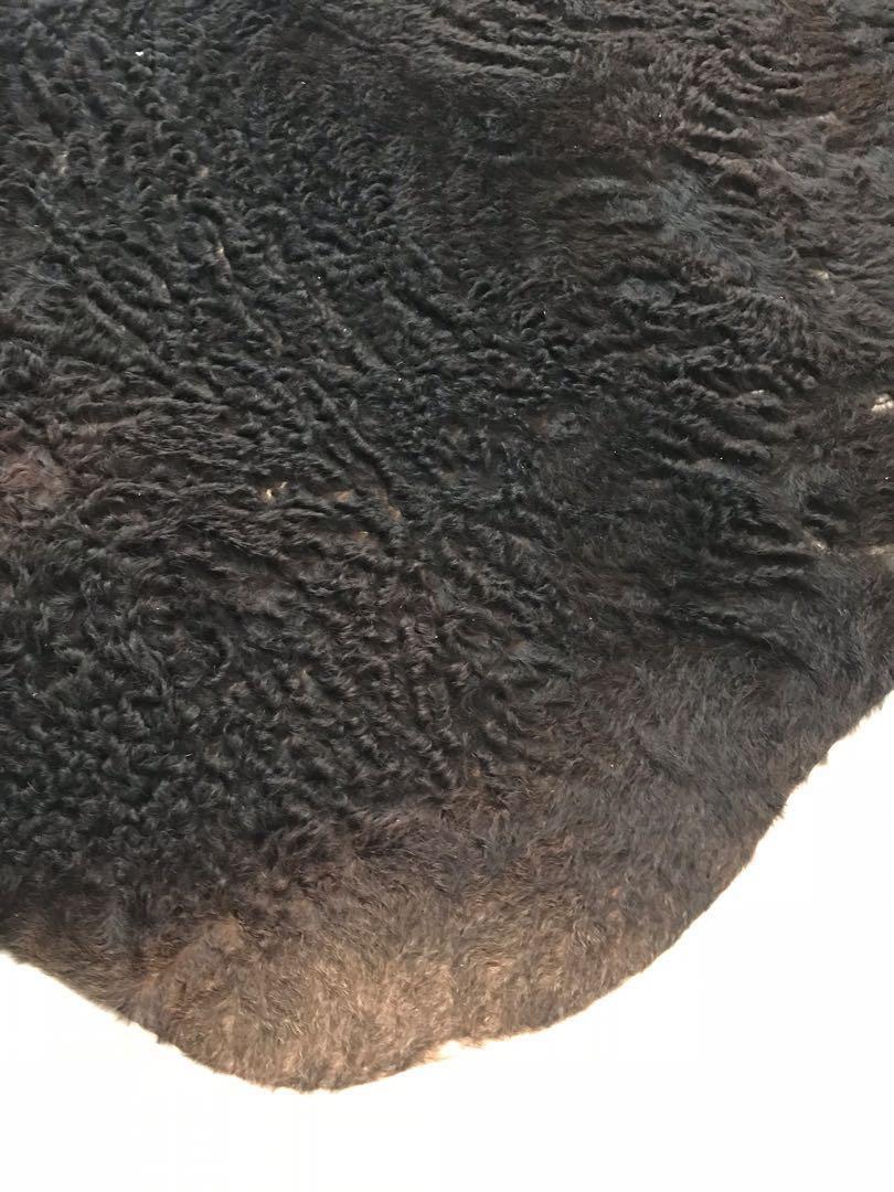 IKEA KOLDBY Cow Hide Rug Black, Furniture & Home Living, Kitchenware ...