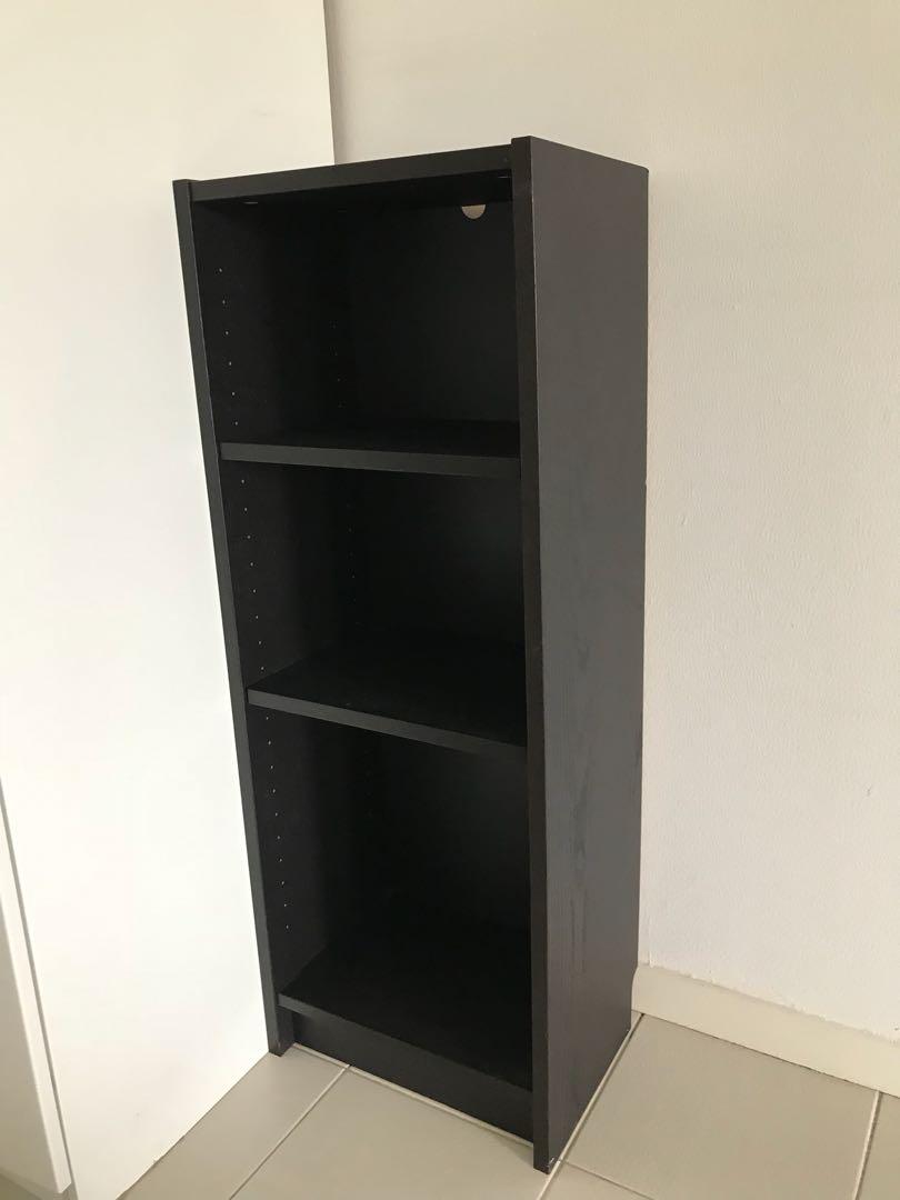 IKEA mid sized book case black 70 x 25 x 40 cm, Furniture & Home Living