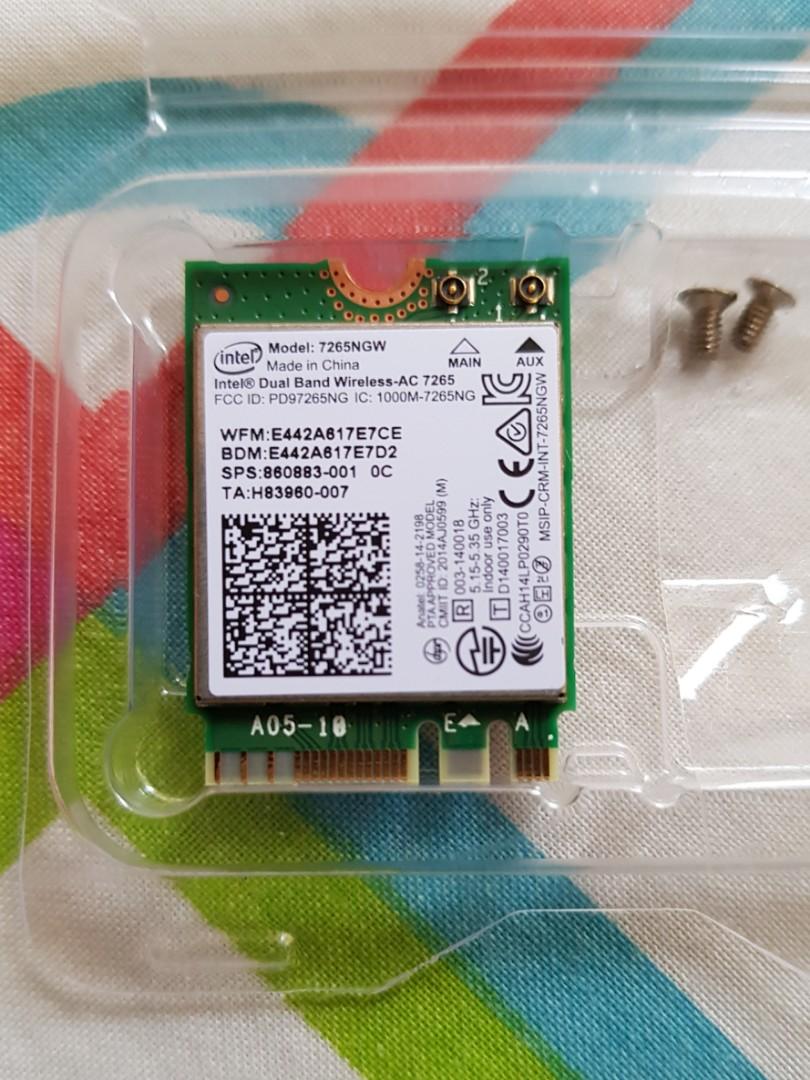 Intel Dual Band Wireless Ac 7265 Electronics Computer Parts Accessories On Carousell