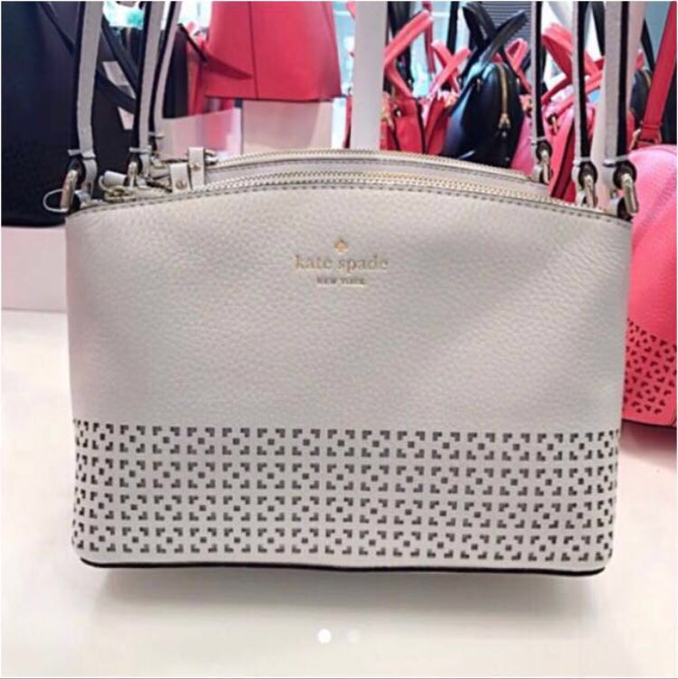 kate spade white sling bag