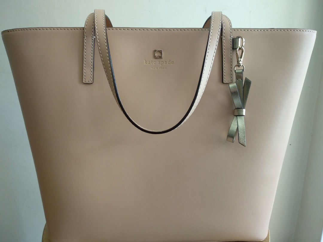 Kate Spade Tote Bag Handbag Purse Nude Beige