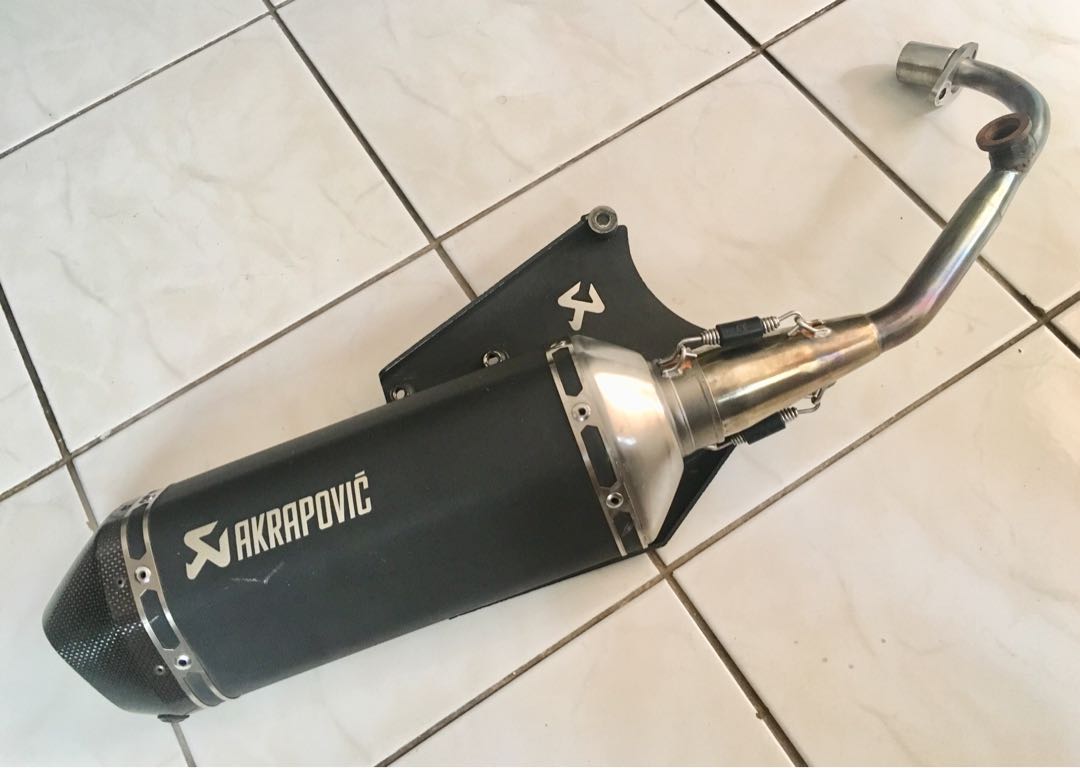 Knalpot Akrapovic Fullsystem Vespa Sprint Primavera Iget Original Motor Di Carousell