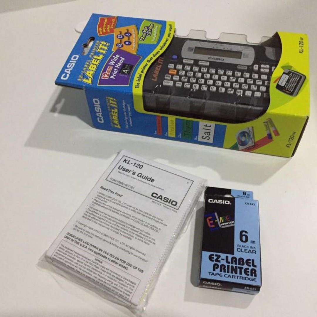 Casio ez label printer kl 120 store