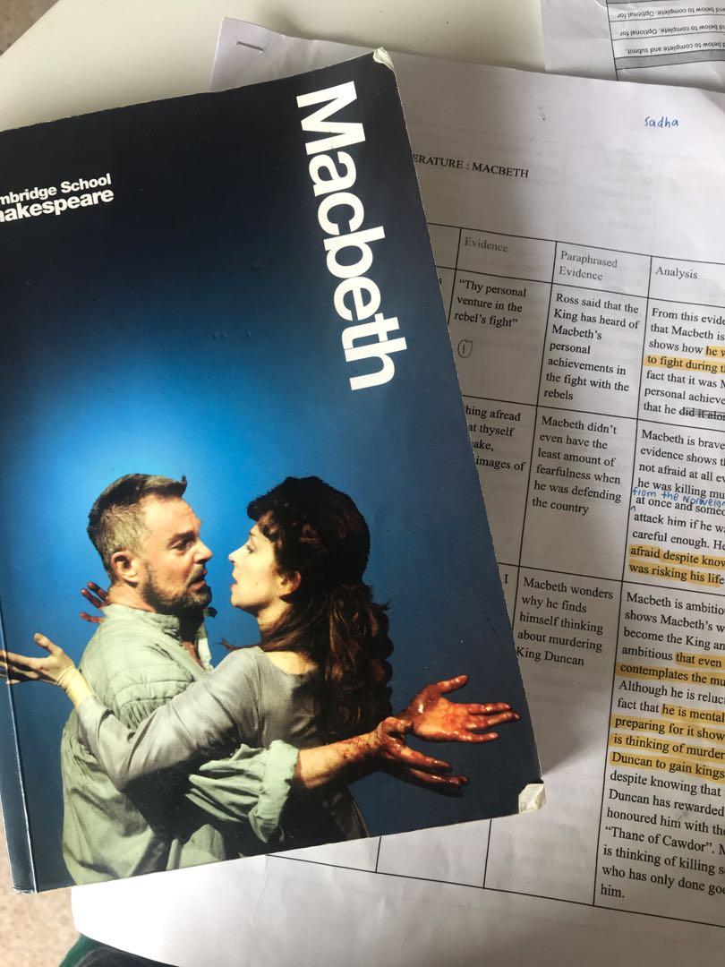 MACBETH DETAILED NOTES, Hobbies & Toys, Books & Magazines, Assessment ...