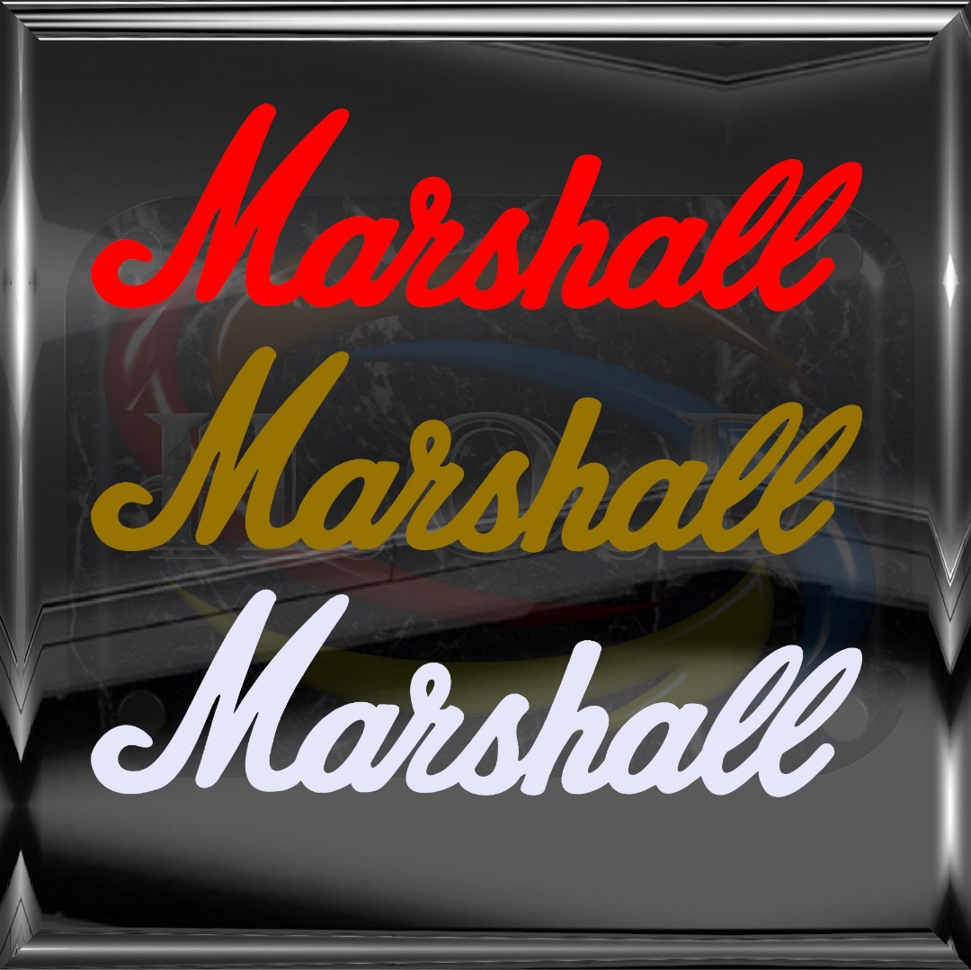 Marshall Amp Logo Die Cut Vinyl Decal Design Craft Others On Carousell