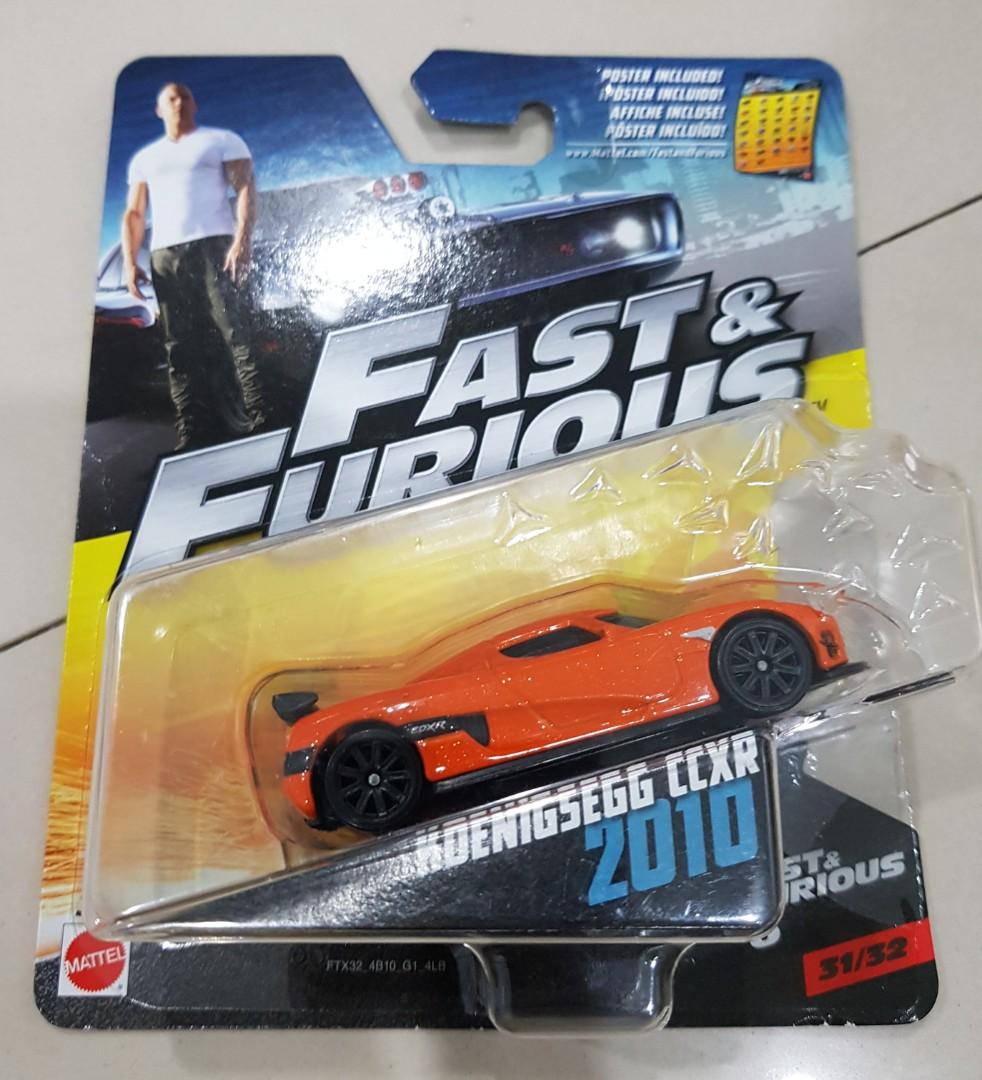 Mattel Fast & Furious Koenigsegg CCXR, Hobbies & Toys, Toys & Games on