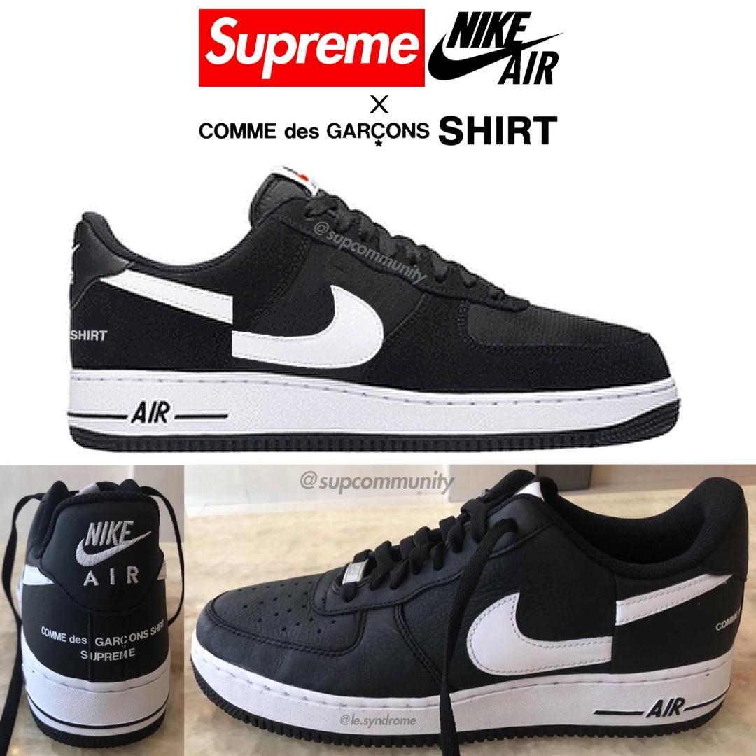Nike Supreme CDG AF1 9.5 DSM pair, Men's Fashion, Footwear, Sneakers on  Carousell