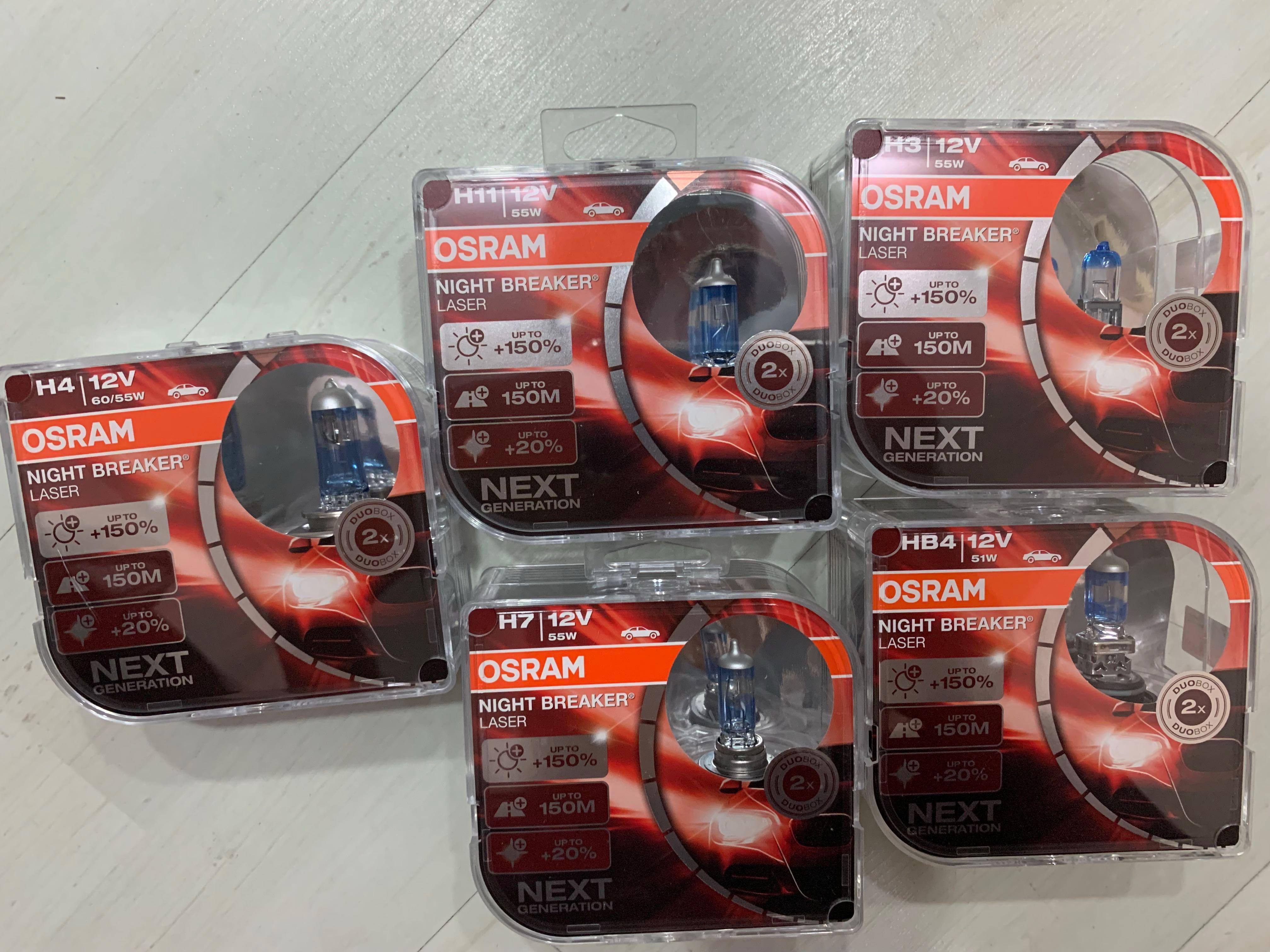Osram Nightbreaker Laser H4 H7 Motorcycles Motorcycle Accessories On Carousell