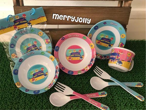 personalised childrens plate set