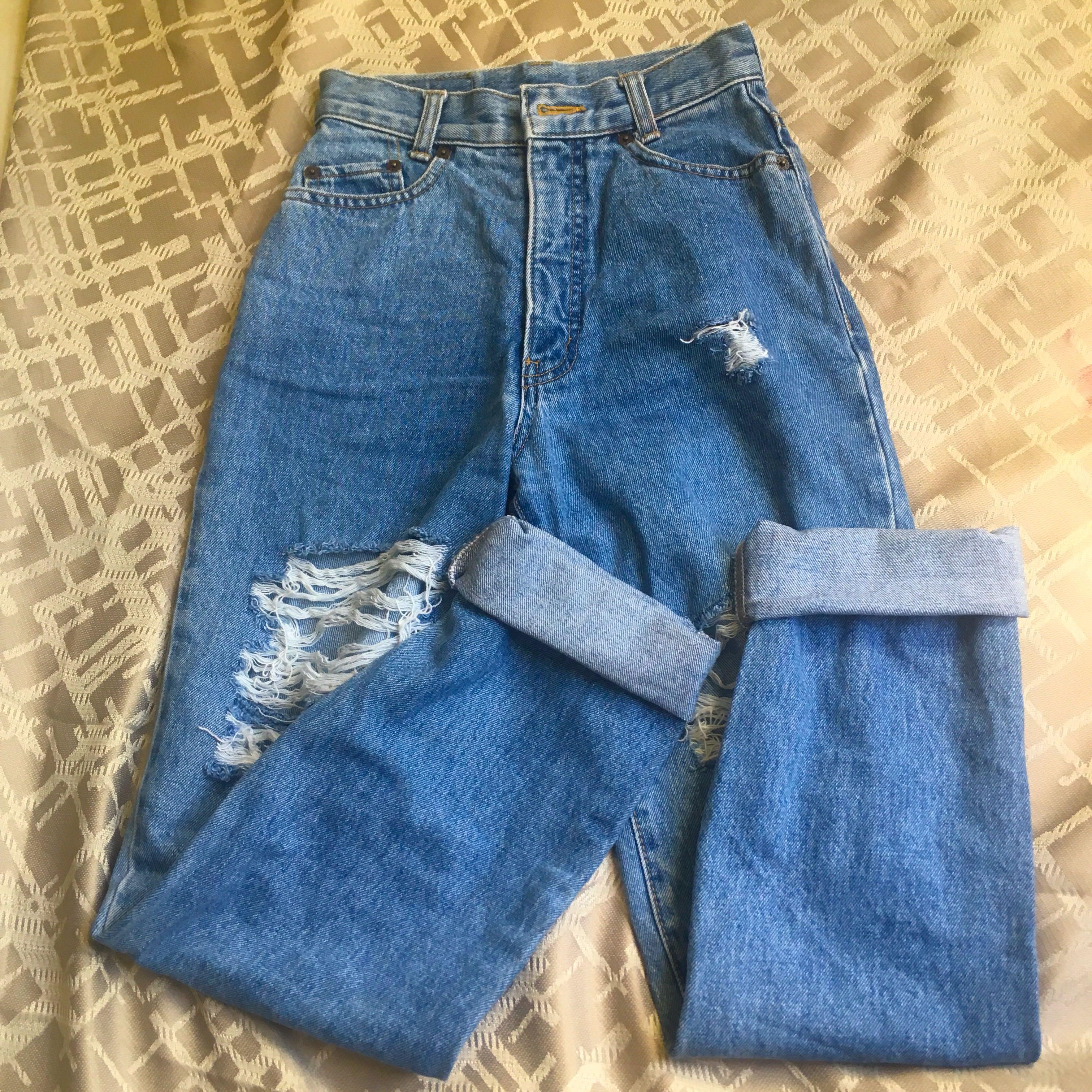 Pink Flamingo Mom Jeans Women S Fashion Bottoms Jeans On Carousell