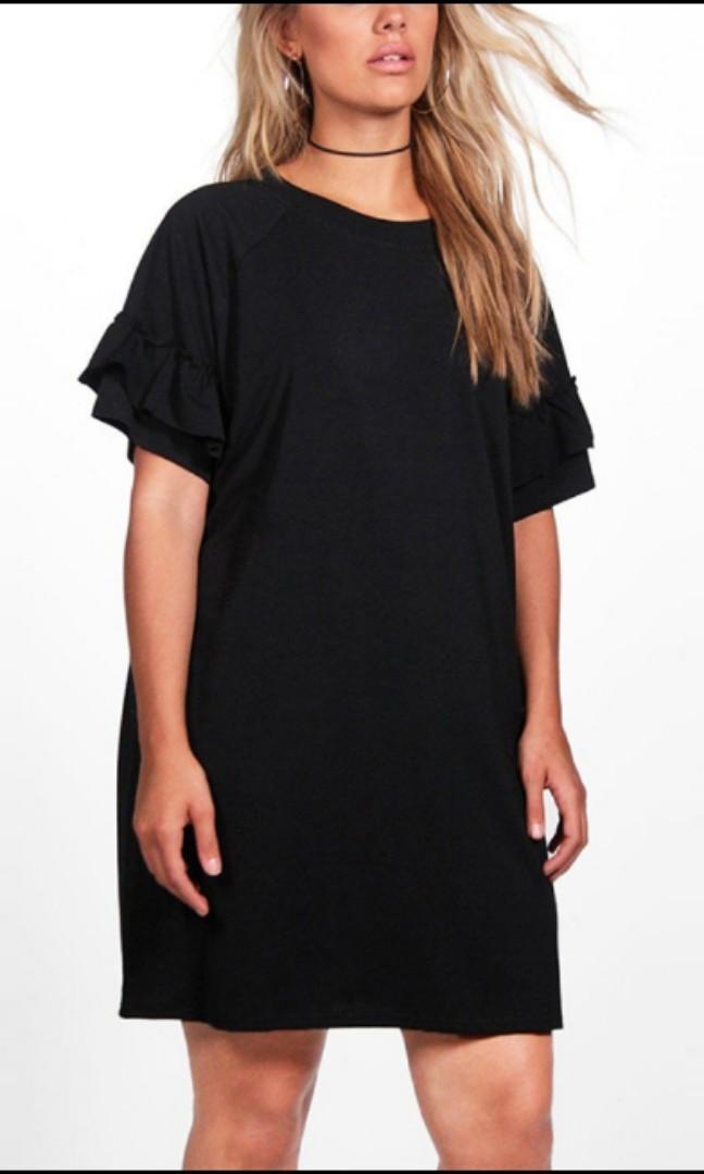 Black shirt dress size 18 clearance