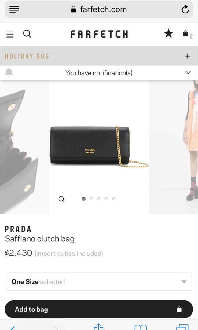 prada clutch bag singapore