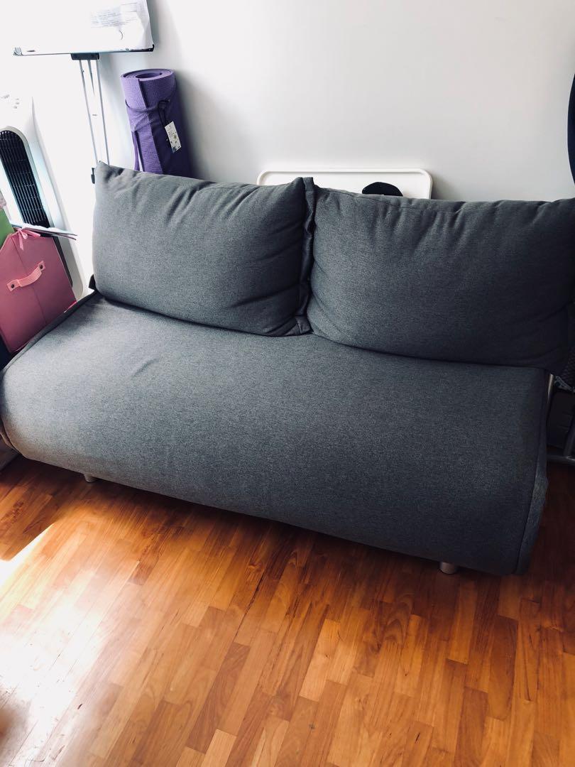 Pre owned 2 seater foldout sofa bed (in good condition), Furniture
