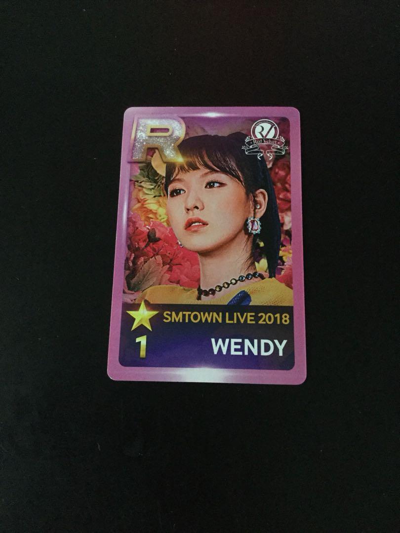 Red Velvet Wendy Superstar SmTown Osaka Photocard