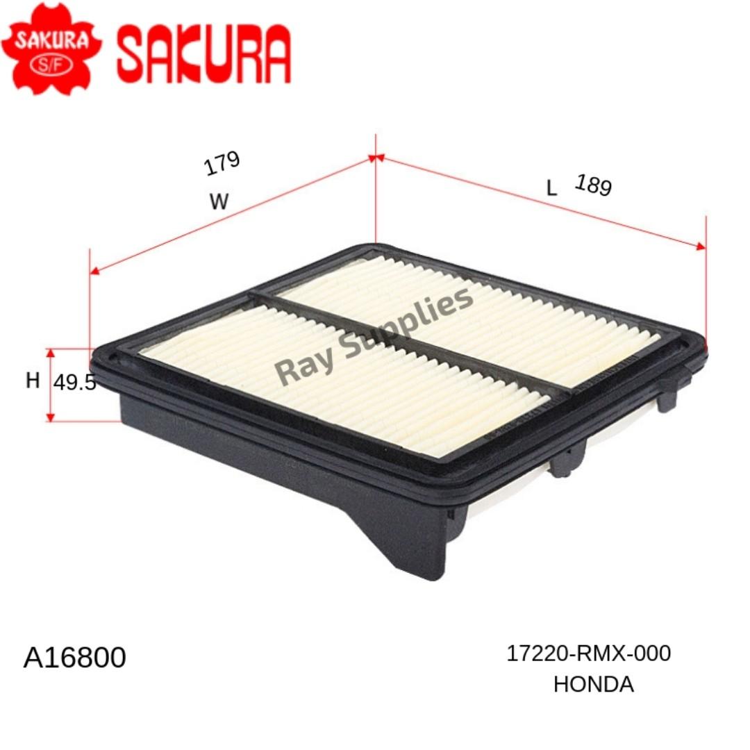 Sakura Air Filter A16800 A 16800 Honda Civic Hybrid 1 3 Lda2 Fa3 Fd3 Car Accessories Accessories On Carousell