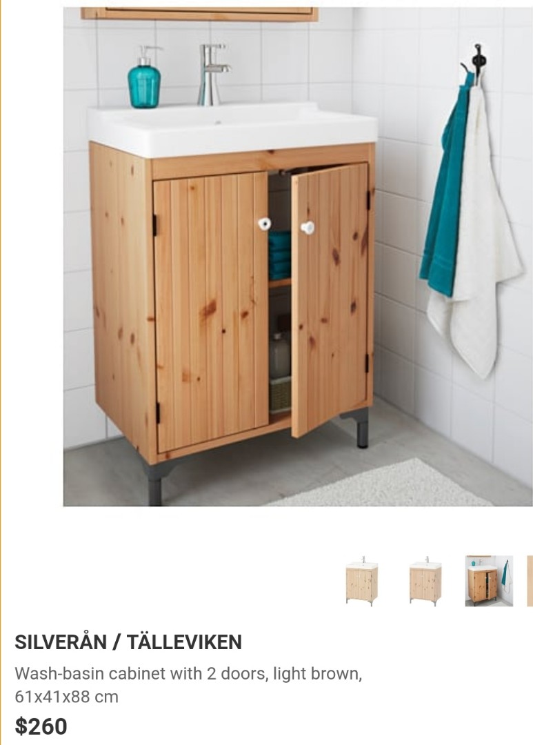 Silveran Talleviken Wash Basin Cabinet Set Furniture Others On