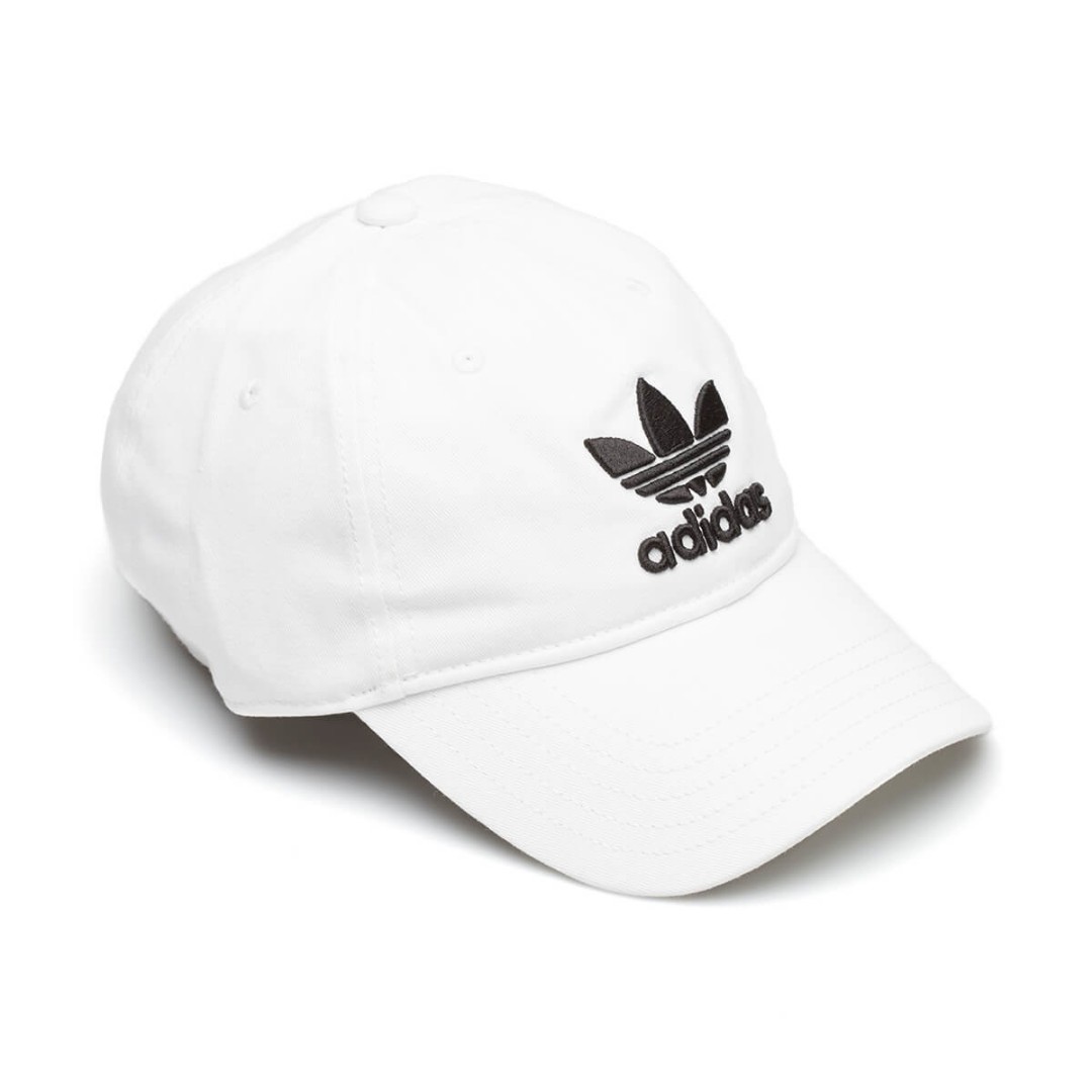 adidas trefoil cap white