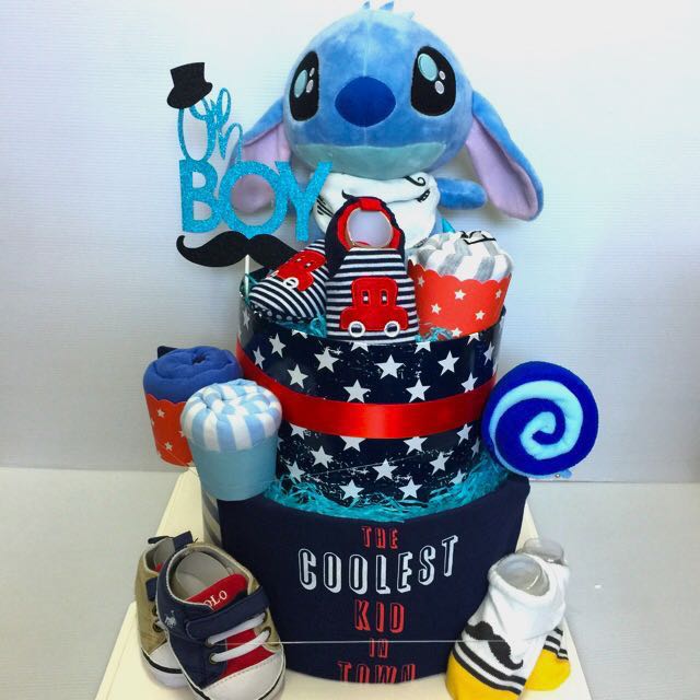 stitch diaper cake