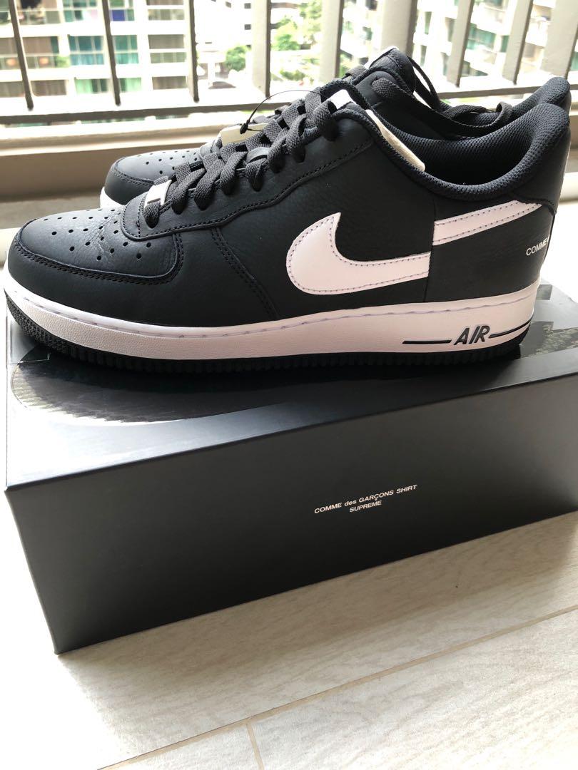 SUPREME X CDG NIKE AIR FORCE 1 Men s Fashion Footwear Sneakers on Carousell