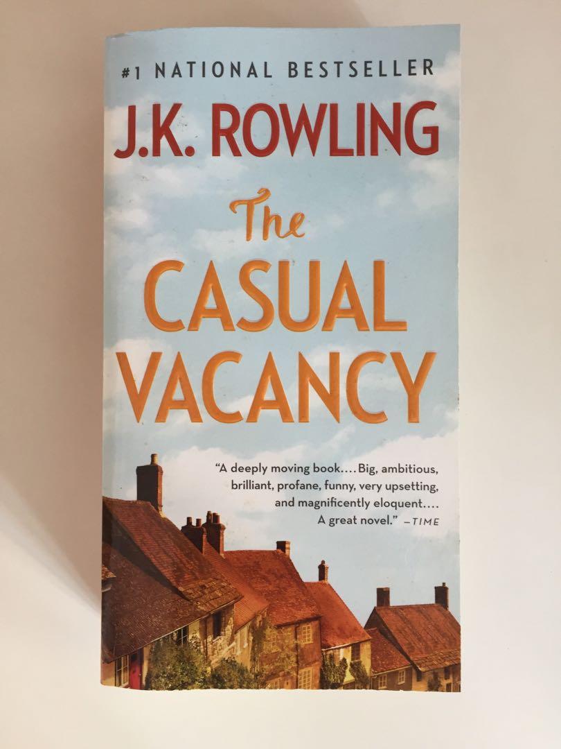 The Casual Vacancy By Jk Rowling Books Stationery Fiction On