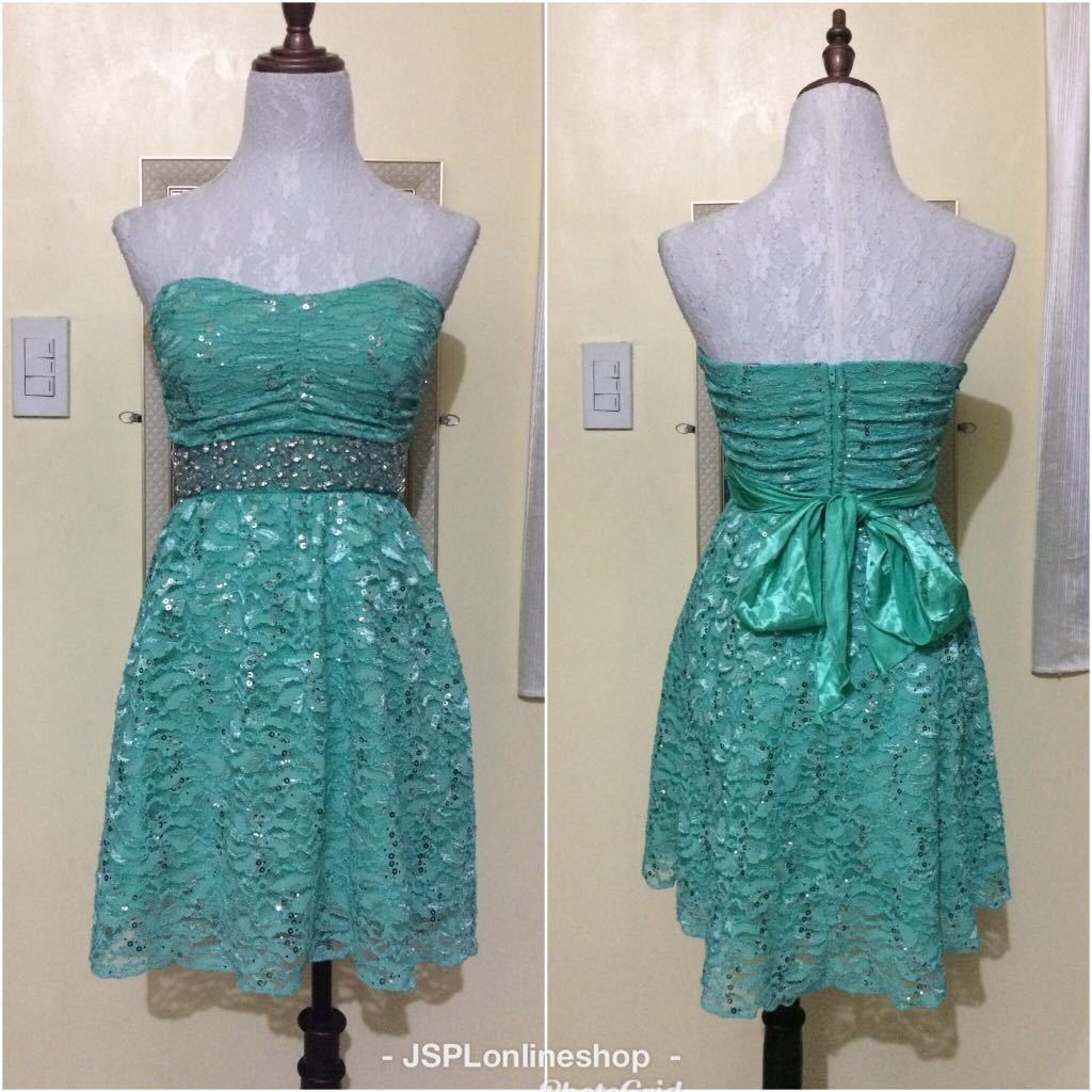 Tilt green cocktail dress , Women's Fashion, Dresses & Sets, Evening