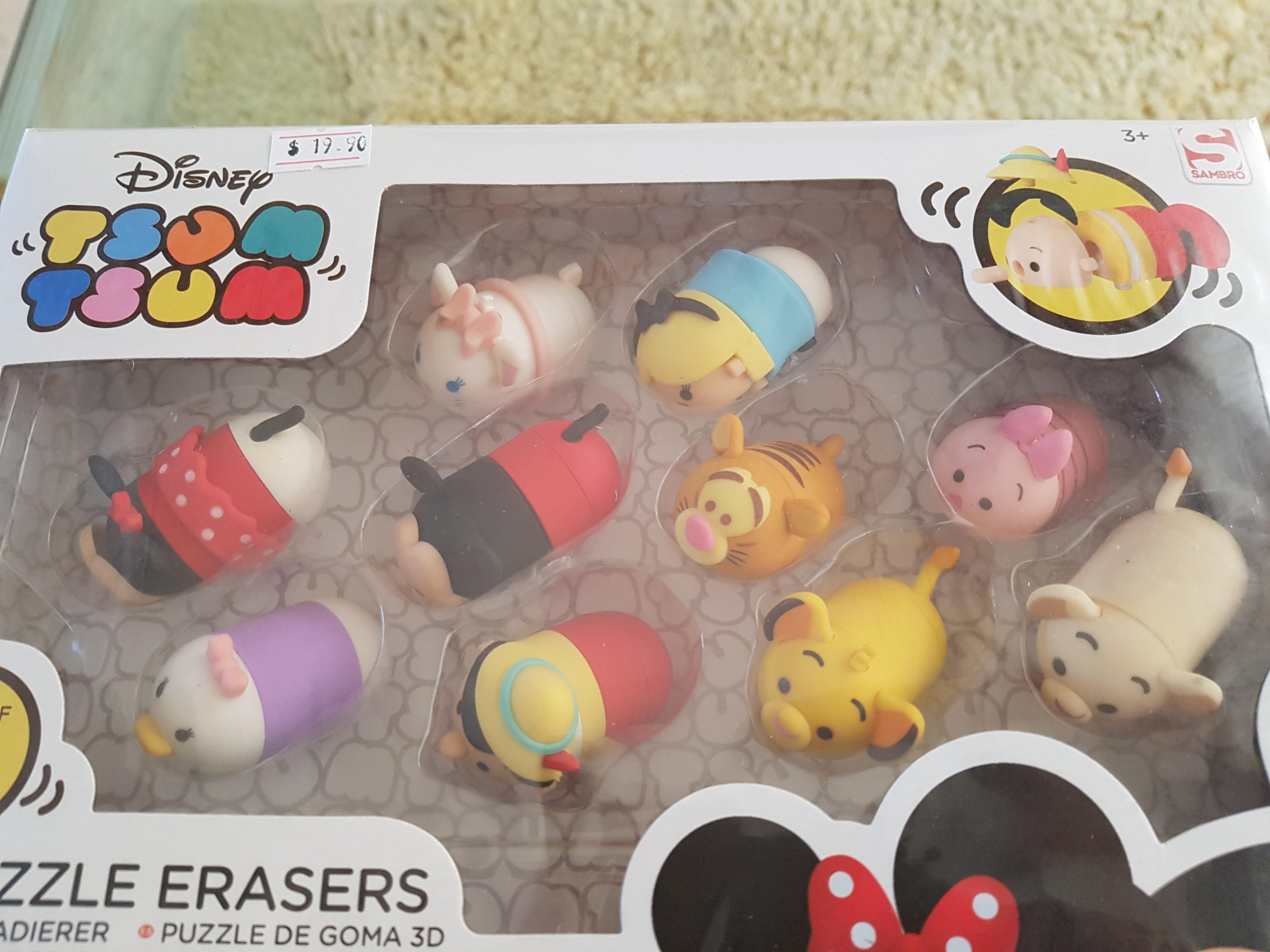 Tsum tsum deals 3d puzzle erasers
