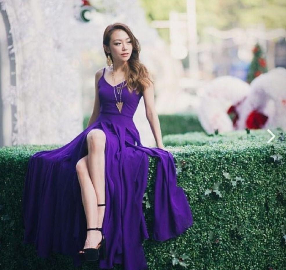 Royal purple maxi dress on sale