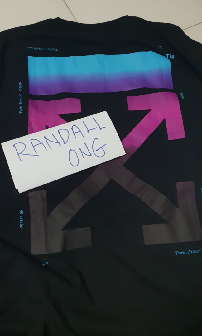 Wts Off White Gradient Fw19 Men S Fashion Clothes Tops On Carousell