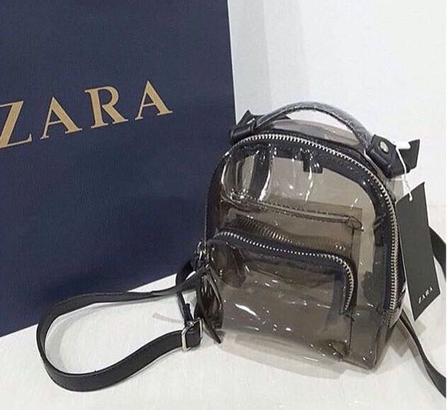 zara clear backpack