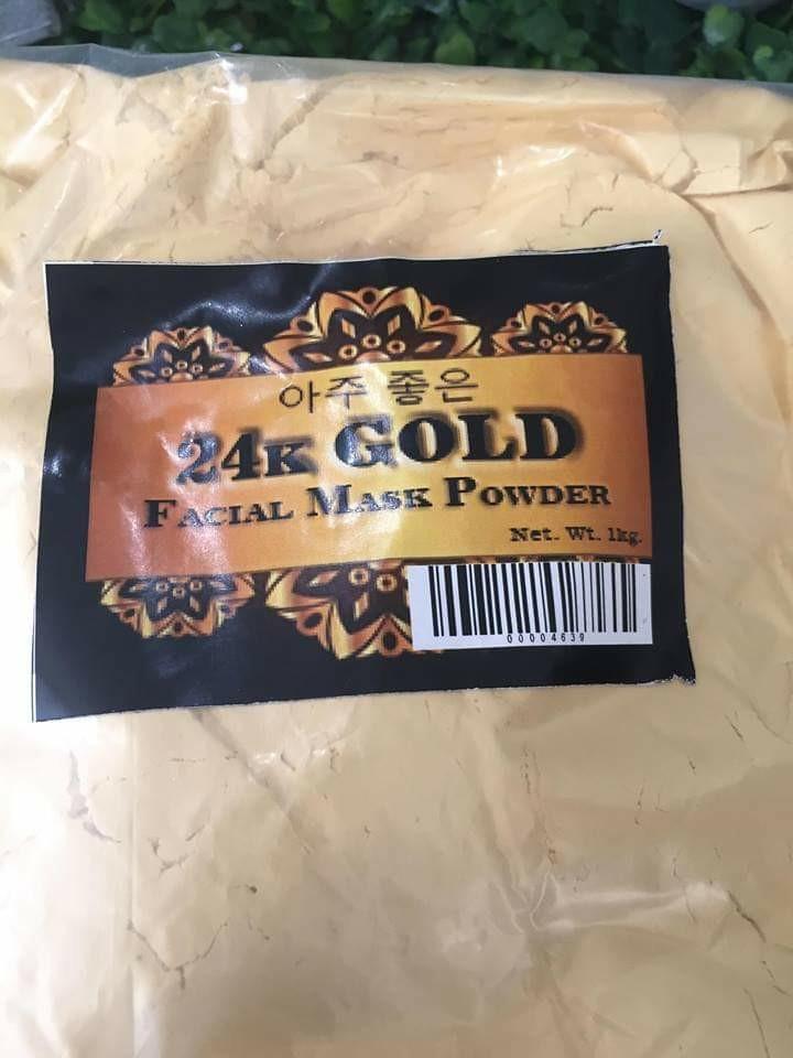 gold facial powder