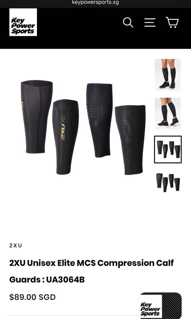 2XU Unisex Elite MCS Compression Calf Guards : UA3064B, Men's Fashion,  Activewear on Carousell