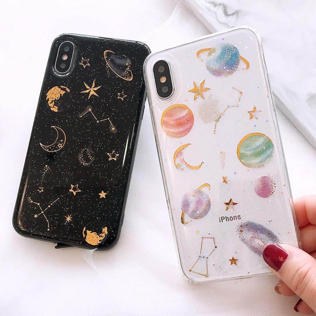 Glitter Saturn Stars Space Tumblr Phone Case Mobile Phones Tablets Mobile Tablet Accessories Cases Sleeves On Carousell