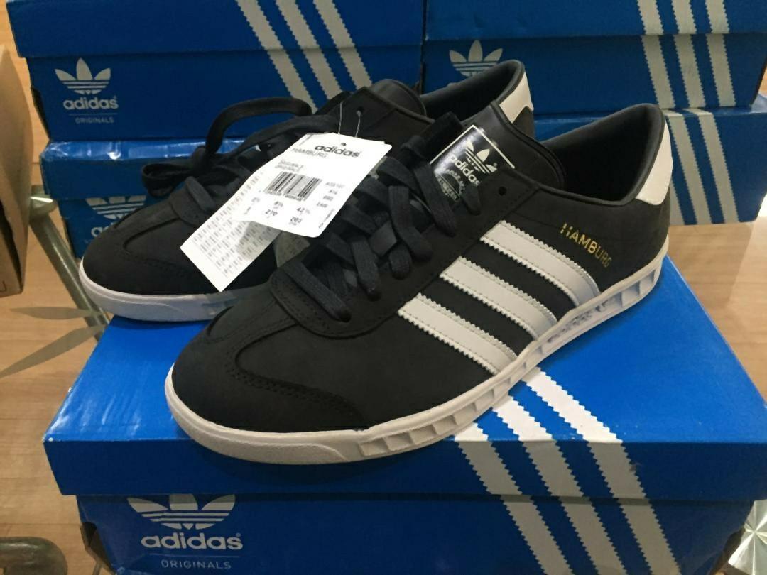 Adidas hamburg deals leather black
