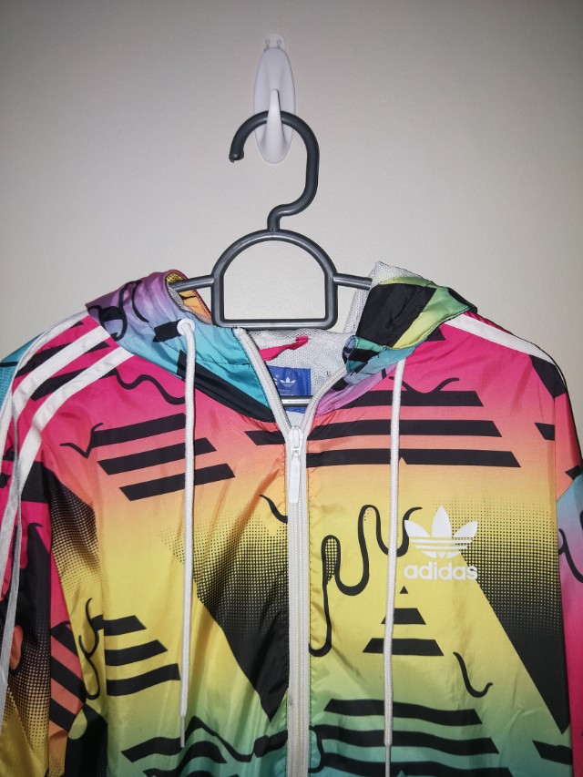 Adidas itasca multicoloured windbreaker Men s Fashion Coats