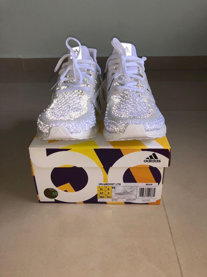 Adidas Ultraboost 2.0 3M White LTD Men s Fashion Footwear Sneakers on Carousell