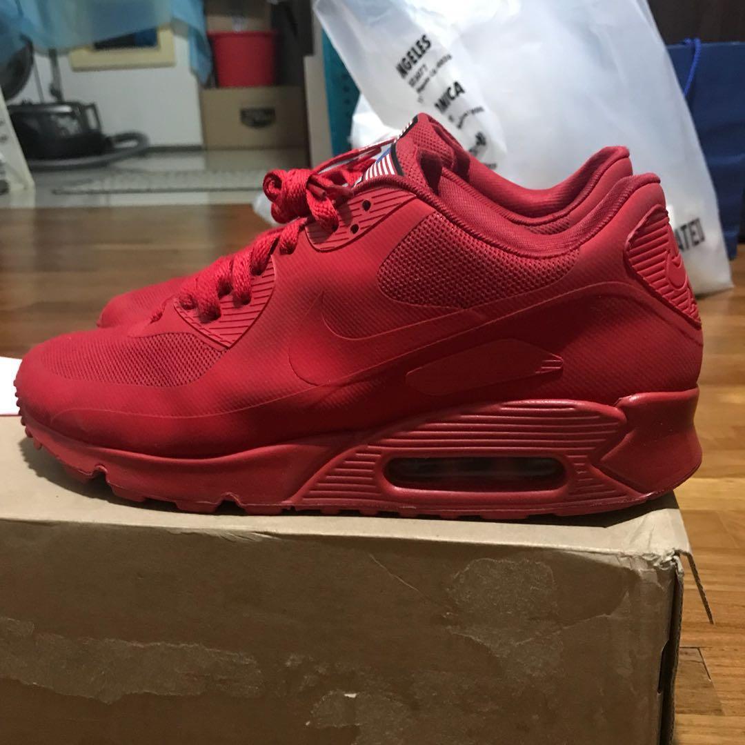 Nike max 9 red outlet