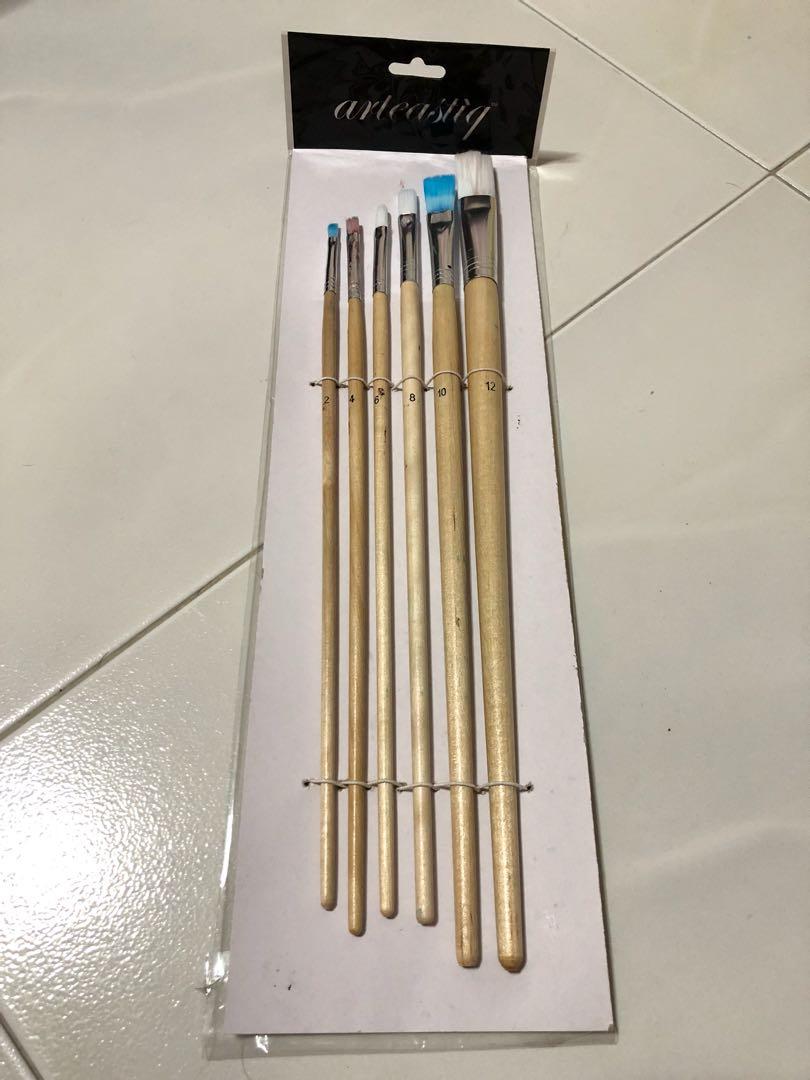 Arteastiq Paint Brushes 6pcs Design Craft Craft Supplies